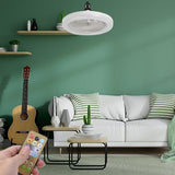 Ceiling Fans with Lighting 30W Dimmable Fan Lamp Modern Smart E27 Lamp Head Fan Light for Home Bedroom Living Room