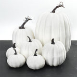 7PCS Simulation Pumpkin Model Artificial Pumpkin Decoration Home Table Decor for Thanksgiving and Halloween - Side View