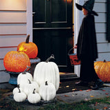 7PCS Simulation Pumpkin Model Artificial Pumpkin Decoration Home Table Decor for Thanksgiving and Halloween - Low Angle