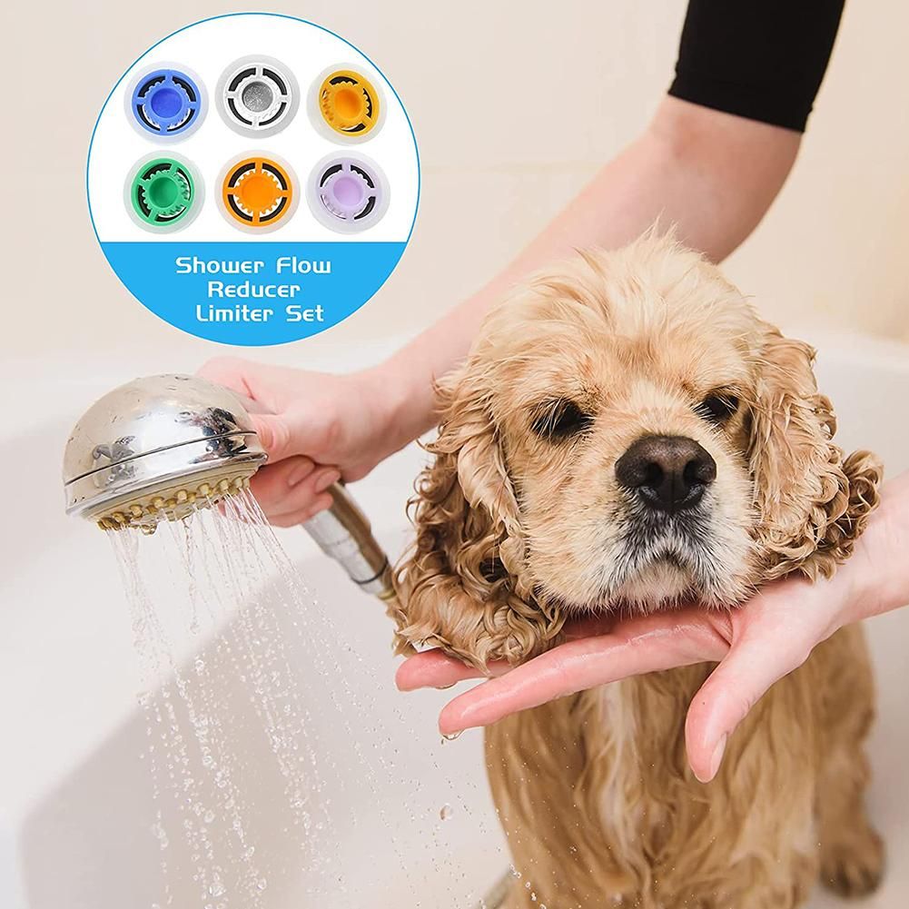 Shower Flow Limiter with 1/2 Thread Diameter Shower Water Saving for Shower Head Power Reduction Limiter for Kitchen Bathroom