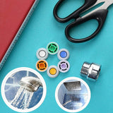 Shower Flow Limiter with 1/2 Thread Diameter Shower Water Saving for Shower Head Power Reduction Limiter for Kitchen Bathroom - Rear View
