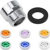 Shower Flow Limiter with 1/2 Thread Diameter Shower Water Saving for Shower Head Power Reduction Limiter for Kitchen Bathroom - Extra Image