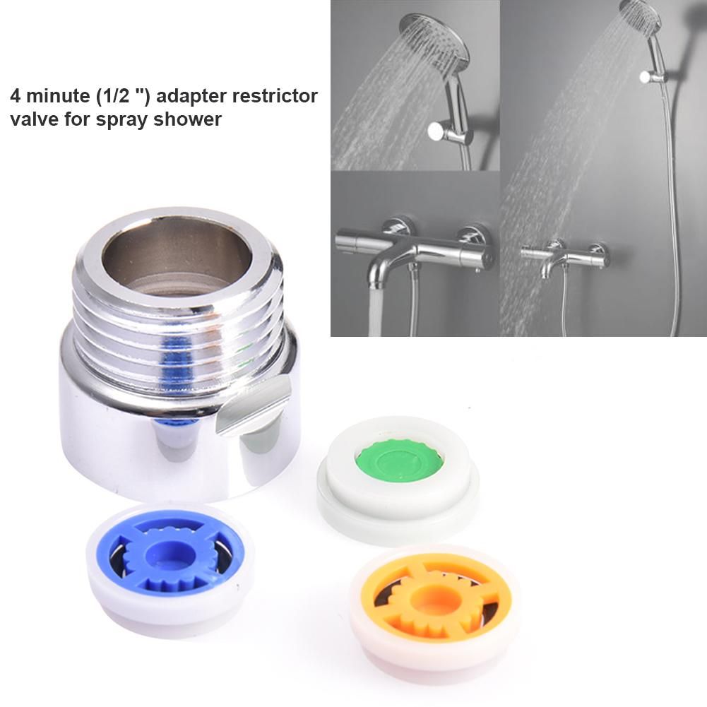 Shower Flow Limiter with 1/2 Thread Diameter Shower Water Saving for Shower Head Power Reduction Limiter for Kitchen Bathroom