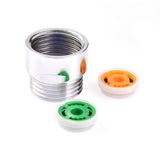 Shower Flow Limiter with 1/2 Thread Diameter Shower Water Saving for Shower Head Power Reduction Limiter for Kitchen Bathroom - Close-Up Angle