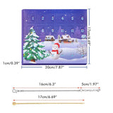 Christmas Advent Calendar DIY Charm Bracelet Making Kit for Kids 24 Days Christmas Countdown Calendar Jewelry Gifts for Girls - Front View