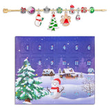 Christmas Advent Calendar DIY Charm Bracelet Making Kit for Kids 24 Days Christmas Countdown Calendar Jewelry Gifts for Girls