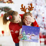 Christmas Advent Calendar DIY Charm Bracelet Making Kit for Kids 24 Days Christmas Countdown Calendar Jewelry Gifts for Girls