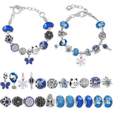 Christmas Advent Calendar DIY Charm Bracelet Making Kit for Kids 24 Days Christmas Countdown Calendar Jewelry Gifts for Girls - Side View