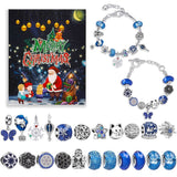 Christmas Advent Calendar DIY Charm Bracelet Making Kit for Kids 24 Days Christmas Countdown Calendar Jewelry Gifts for Girls - Extra Image