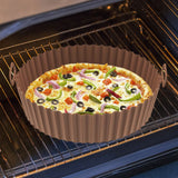 Air Fryer Silicone Pots Reusable Silicone Air Fryer Liner Basket High Temperature Resistance Food Grade Silicone Liner