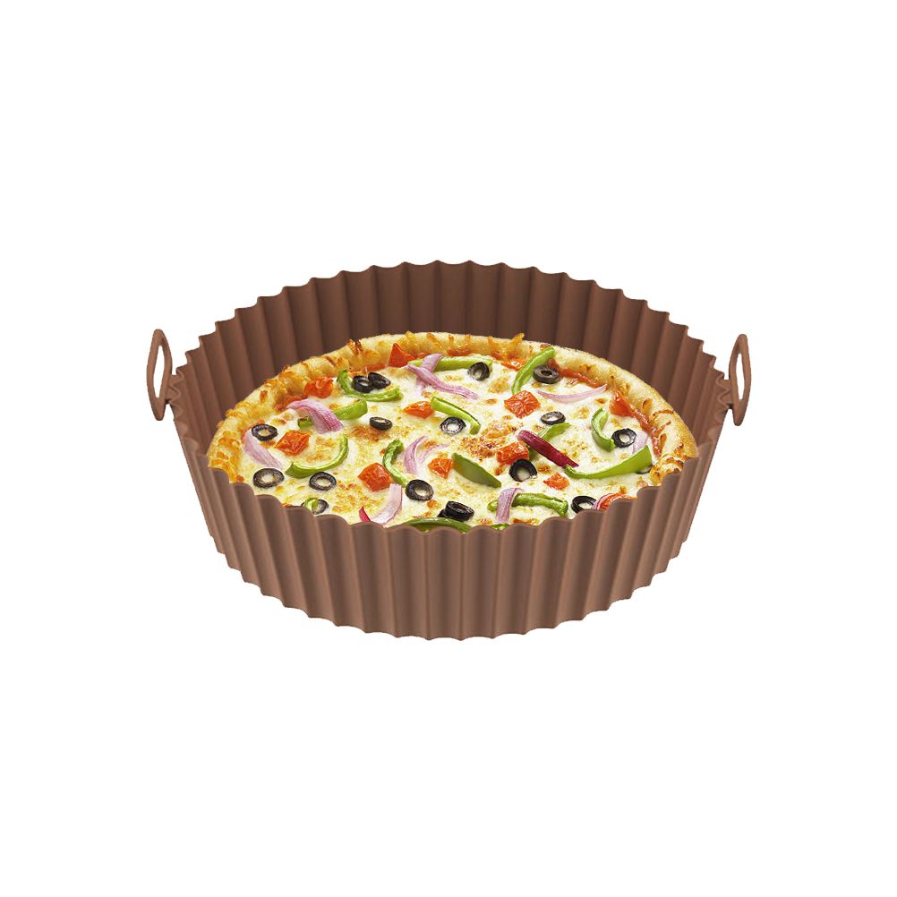 Air Fryer Silicone Pots Reusable Silicone Air Fryer Liner Basket High Temperature Resistance Food Grade Silicone Liner