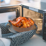 Air Fryer Silicone Pots Reusable Silicone Air Fryer Liner Basket High Temperature Resistance Food Grade Silicone Liner