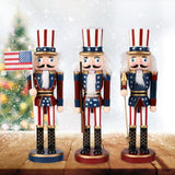 25CM Fairy Tale Figure Figurine Wooden Craft Ornaments Table Desktop Collectible Decor Christmas New Year Decorations Gifts - Side View