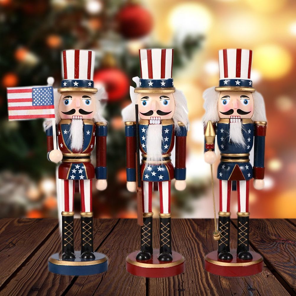25CM Fairy Tale Figure Figurine Wooden Craft Ornaments Table Desktop Collectible Decor Christmas New Year Decorations Gifts