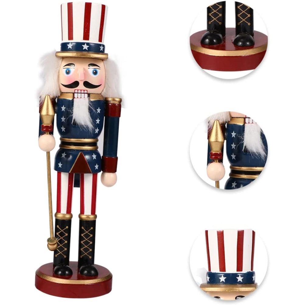 25CM Fairy Tale Figure Figurine Wooden Craft Ornaments Table Desktop Collectible Decor Christmas New Year Decorations Gifts