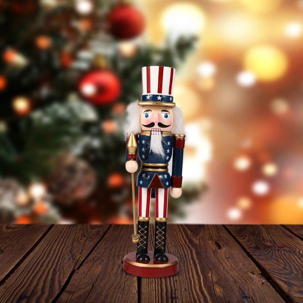 25CM Fairy Tale Figure Figurine Wooden Craft Ornaments Table Desktop Collectible Decor Christmas New Year Decorations Gifts