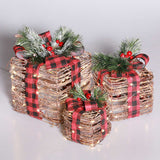 Christmas Decoration Gift Box Courtyard Decoration Window Decoration Props - Side View