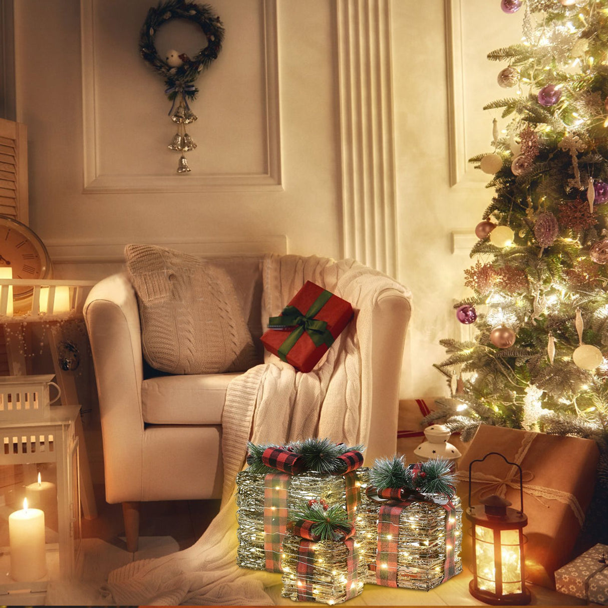 Christmas Decoration Gift Box Courtyard Decoration Window Decoration Props