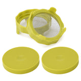 ABS Sprout Lid with Stainless Steel Screen for Wide Mouth Mason Jars