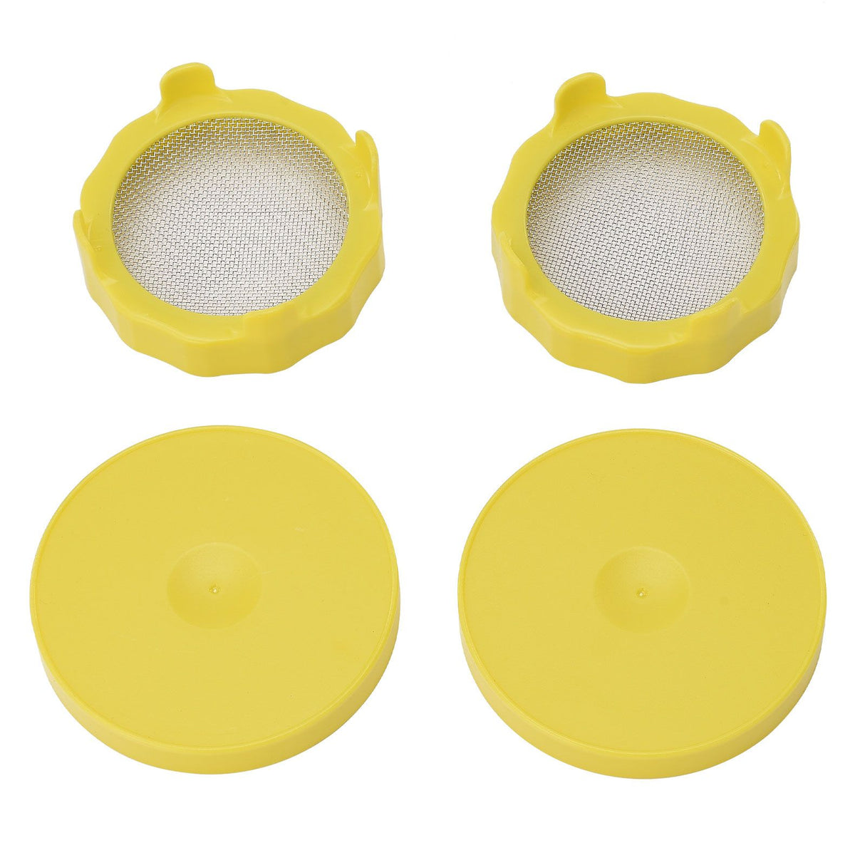 ABS Sprout Lid with Stainless Steel Screen for Wide Mouth Mason Jars
