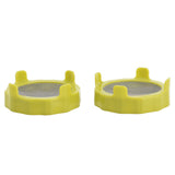 ABS Sprout Lid with Stainless Steel Screen for Wide Mouth Mason Jars - Close-Up Angle