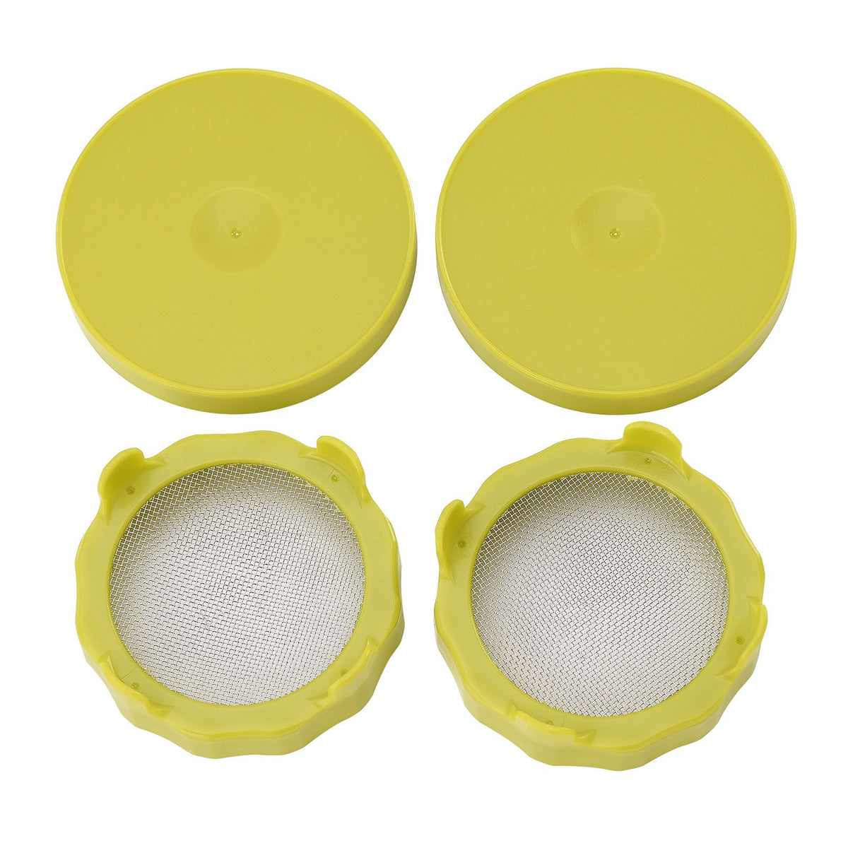 ABS Sprout Lid with Stainless Steel Screen for Wide Mouth Mason Jars