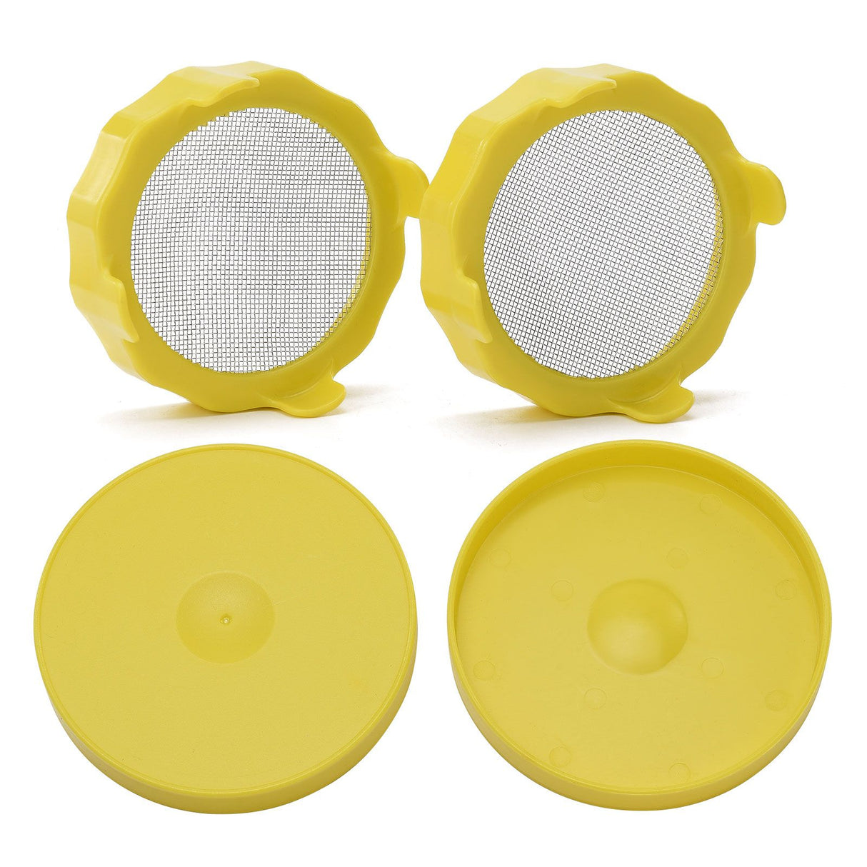 ABS Sprout Lid with Stainless Steel Screen for Wide Mouth Mason Jars