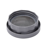 ABS Sprout Lid with Stainless Steel Screen for Wide Mouth Mason Jars - Low Angle