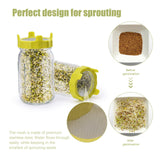 ABS Sprout Lid with Stainless Steel Screen for Wide Mouth Mason Jars - Extra Image