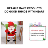 Christmas Decoration Chair Festival Cover Chair Cover Ornament Dinner Decor