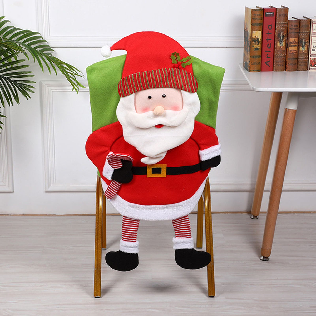 Christmas Decoration Chair Festival Cover Chair Cover Ornament Dinner Decor