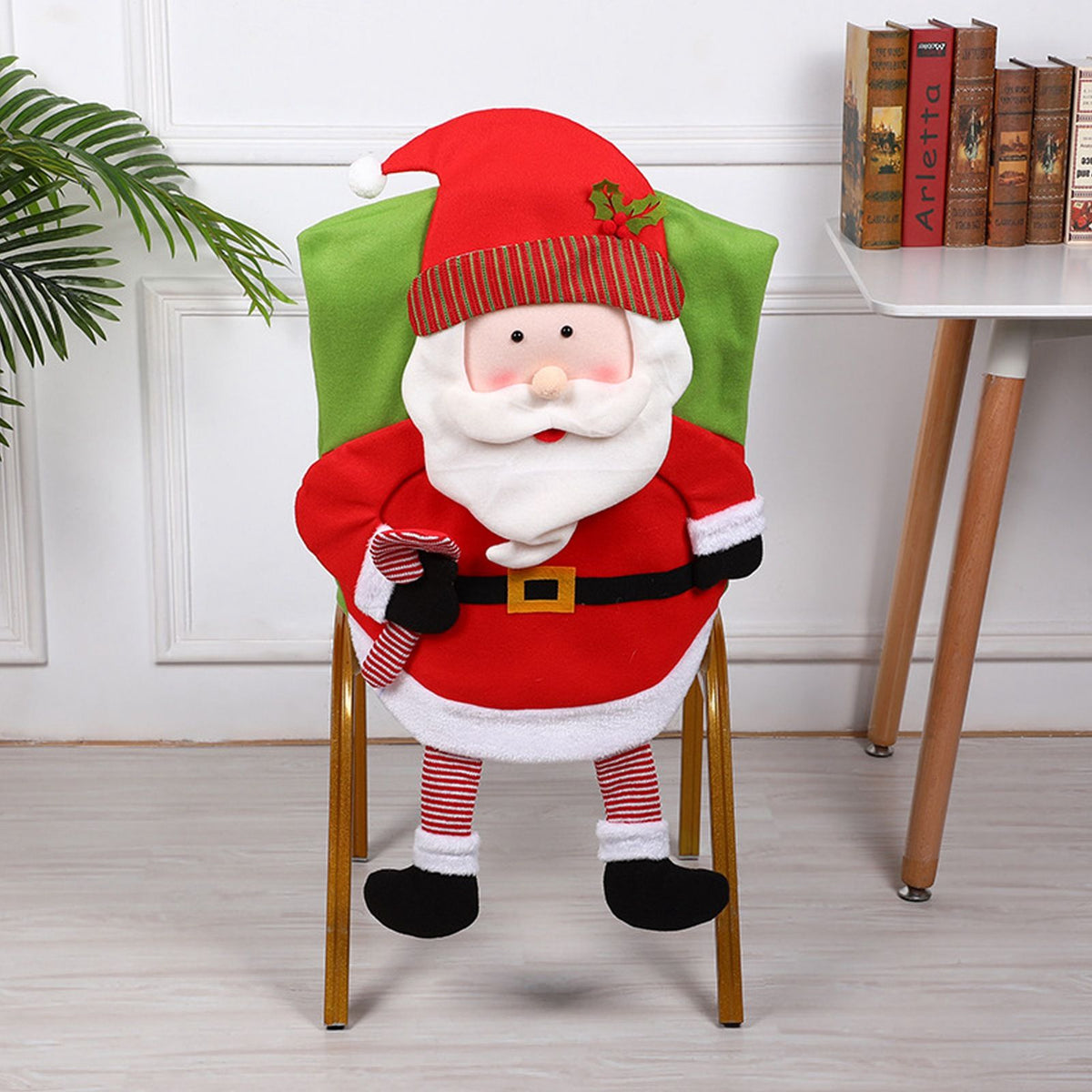 Christmas Decoration Chair Festival Cover Chair Cover Ornament Dinner Decor