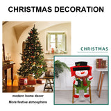 Christmas Decoration Chair Festival Cover Chair Cover Ornament Dinner Decor