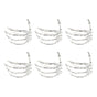 Wine Tableware Halloween Napkin Buckle Ghost Hand Napkin Ring Alloy Napkin Ring Silver