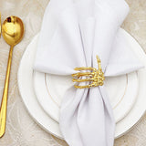 Wine Tableware Halloween Napkin Buckle Ghost Hand Napkin Ring Alloy Napkin Ring Silver - Top-Down View