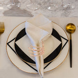 Wine Tableware Halloween Napkin Buckle Ghost Hand Napkin Ring Alloy Napkin Ring Silver