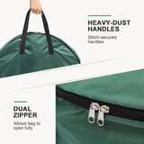 Storage Bag Durable Nylon Waterproof Tearproof Lightweight Portable Dual Zippers Christmas Wreath Storage Bag
