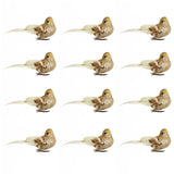 Imitation Feather Bird Multipurpose Fade Resistant Fake Feather Bird Ornament for Flowers Handicrafts Fairy Garden