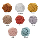 Knot Pillow Exquisite Soft Warm Beautiful Knotted Plush Pillow for Home Car Office Decoration