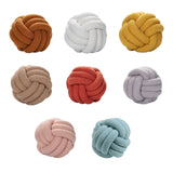 Knot Pillow Exquisite Soft Warm Beautiful Knotted Plush Pillow for Home Car Office Decoration - Extra Image
