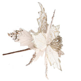 Christmas Flower Simulation Christmas Tree Decoration Christmas Glitter Flower - Extra Image