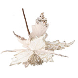 Christmas Flower Simulation Christmas Tree Decoration Christmas Glitter Flower