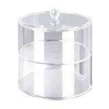 Acrylic Belt Organizer 2 Tiers Transparent 5.5in Diameter Strong Light Belt Display Case