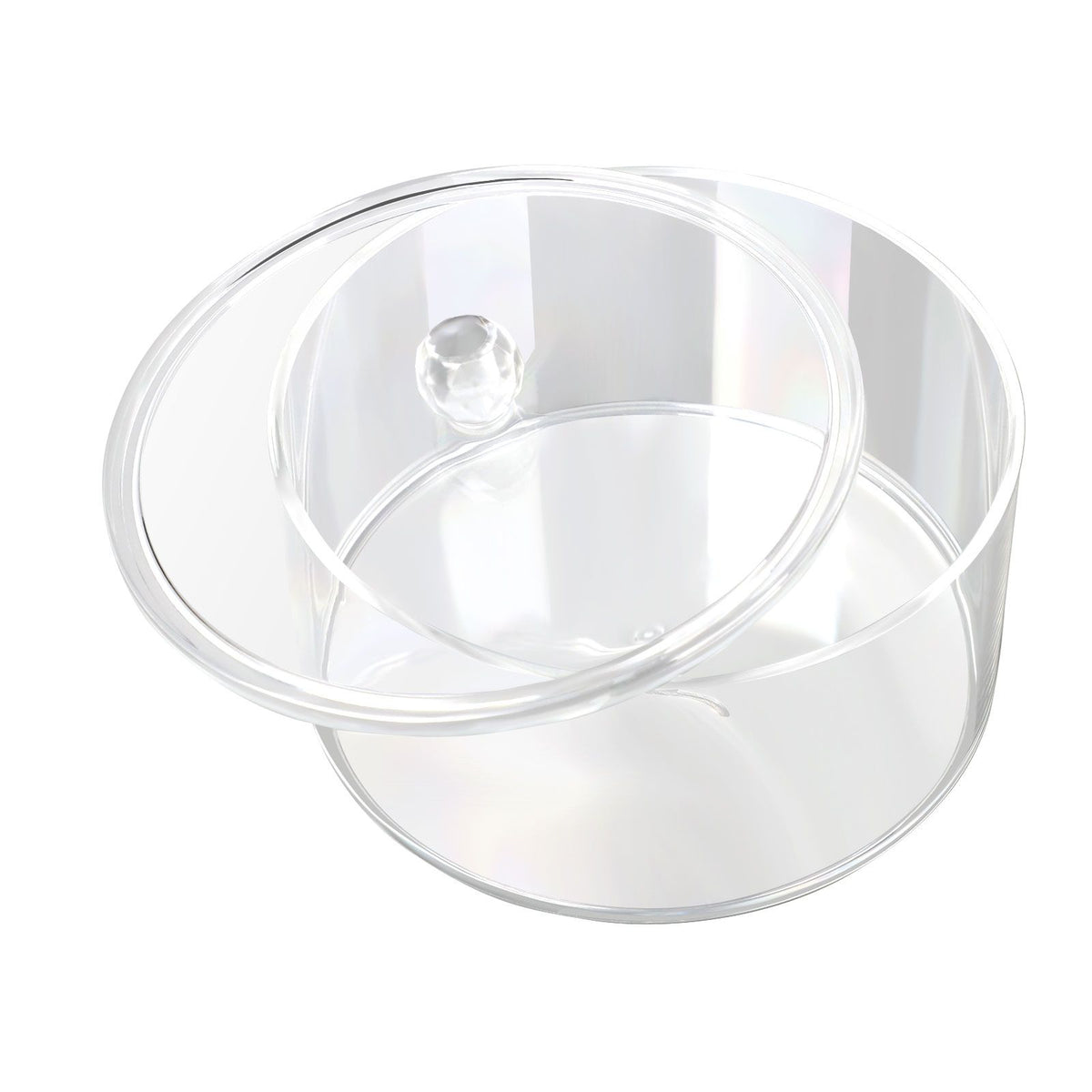 Acrylic Belt Organizer 2 Tiers Transparent 5.5in Diameter Strong Light Belt Display Case