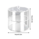 Acrylic Belt Organizer 2 Tiers Transparent 5.5in Diameter Strong Light Belt Display Case