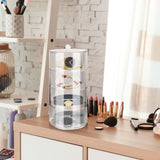 Acrylic Belt Organizer 2 Tiers Transparent 5.5in Diameter Strong Light Belt Display Case