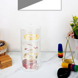 Acrylic Belt Organizer 2 Tiers Transparent 5.5in Diameter Strong Light Belt Display Case - Extra Image