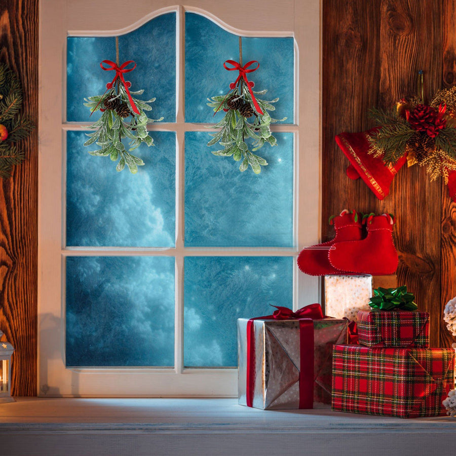 Artificial Mistletoe Leaves Christmas Decoration