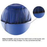 Outdoor Rain Bucket Net Cover Bucket Bug Proof Net Cover Water Tank Screen Protective Cover Rain Bucket Filter Protective Cover