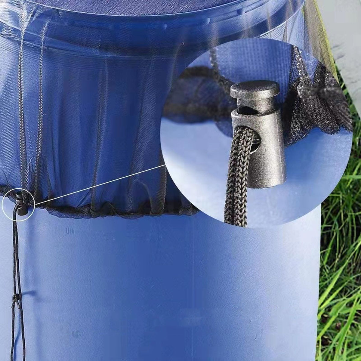 Outdoor Rain Bucket Net Cover Bucket Bug Proof Net Cover Water Tank Screen Protective Cover Rain Bucket Filter Protective Cover